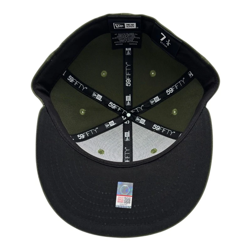 Utah Utes Olive with Black UV NCAA New Era 59FIFTY Fitted Hat
