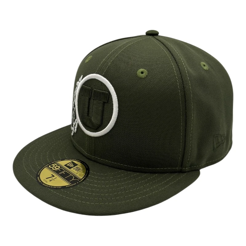 Utah Utes Olive with Black UV NCAA New Era 59FIFTY Fitted Hat