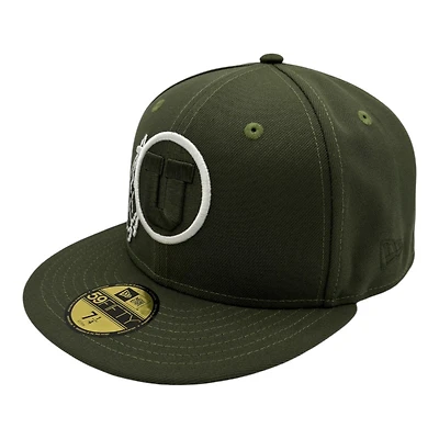Utah Utes Olive with Black UV NCAA New Era 59FIFTY Fitted Hat