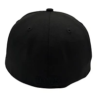 Utah Utes Black on with Gray UV NCAA New Era 59FIFTY Fitted Hat