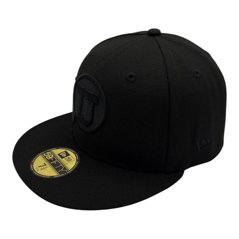 Utah Utes Black on with Gray UV NCAA New Era 59FIFTY Fitted Hat