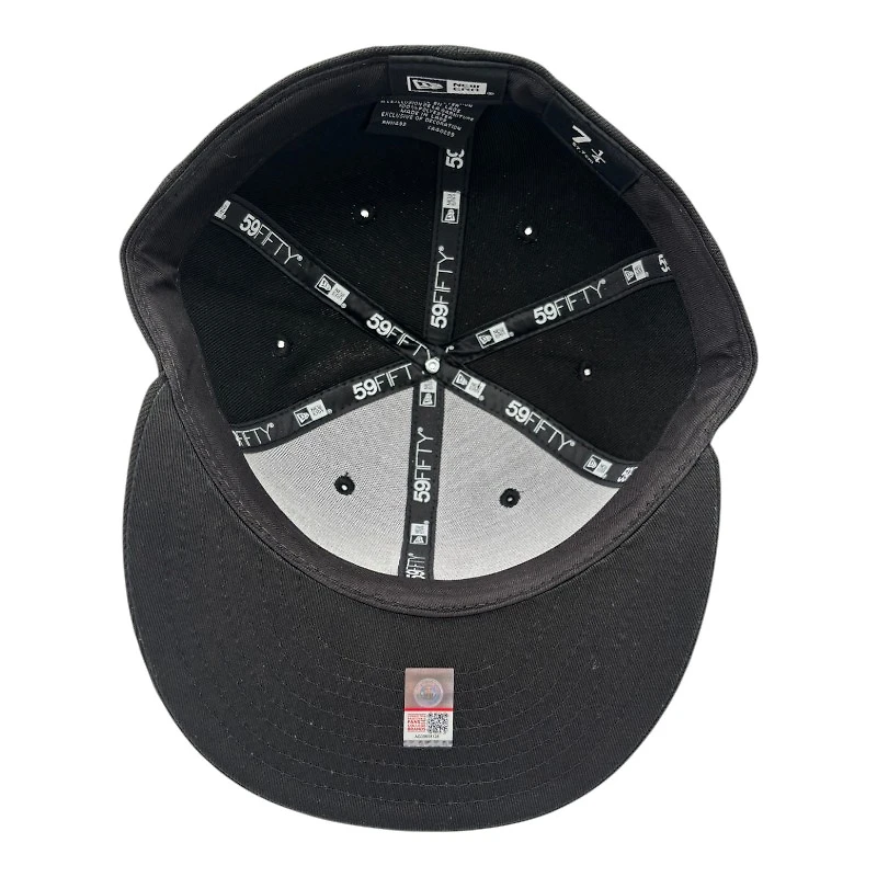 Utah Utes Red on Black with UV NCAA New Era 59FIFTY Fitted Hat