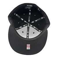 Utah Utes Red on Black with UV NCAA New Era 59FIFTY Fitted Hat