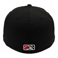 Salt Lake Bees X Utah Utes Black with Patch New Era 59FIFTY Fitted Hat