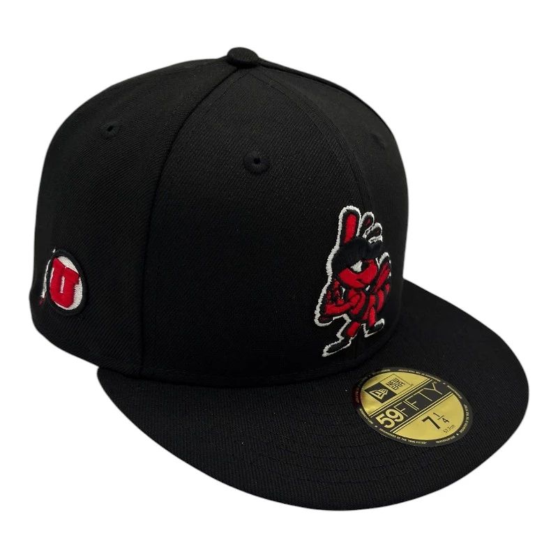 Salt Lake Bees X Utah Utes Black with Patch New Era 59FIFTY Fitted Hat