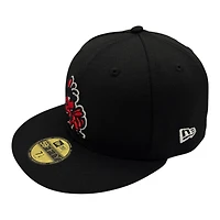 Salt Lake Bees X Utah Utes Black with Patch New Era 59FIFTY Fitted Hat