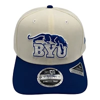 BYU Cougars Chrome and Royal Blue NCAA New Era 9SEVENTY Stretch Snapback Hat