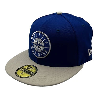 Seattle Mariners Royal Blue and Gray New Era 59FIFTY Fitted Hat