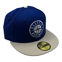 Seattle Mariners Royal Blue and Gray New Era 59FIFTY Fitted Hat