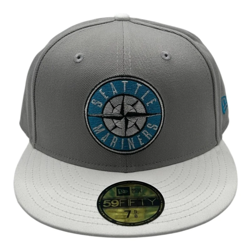 Seattle Mariners Gray with Teal New Era 59FIFTY Fitted Hat