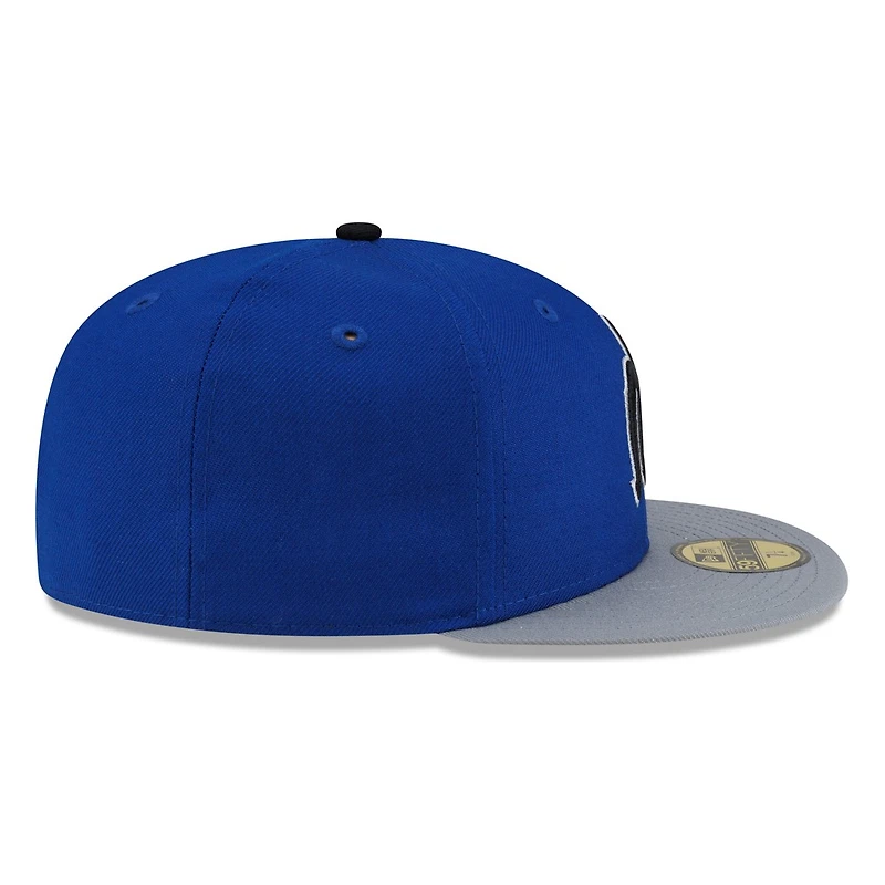 Seattle Mariners Royal Blue and Graphite Trident New Era 59FIFTY Fitted Hat