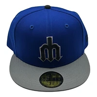 Seattle Mariners Royal Blue and Graphite Trident New Era 59FIFTY Fitted Hat