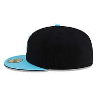Seattle Mariners Black and Teal New Era 59FIFTY Fitted Hat