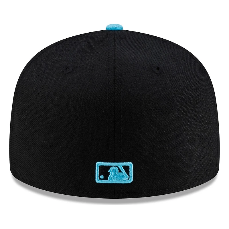 Seattle Mariners Black and Teal New Era 59FIFTY Fitted Hat