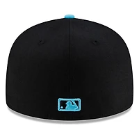 Seattle Mariners Black and Teal New Era 59FIFTY Fitted Hat