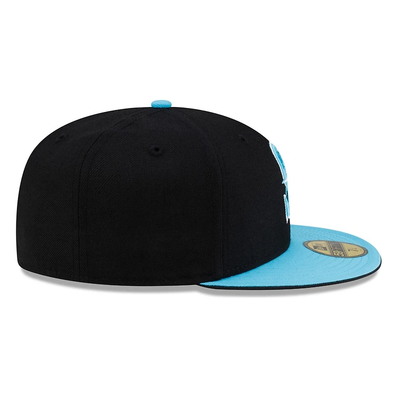 Seattle Mariners Black and Teal New Era 59FIFTY Fitted Hat