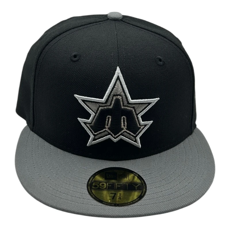 Seattle Mariners Black and Graphite Trident New Era 59FIFTY Fitted Hat