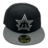 Seattle Mariners Black and Graphite Trident New Era 59FIFTY Fitted Hat