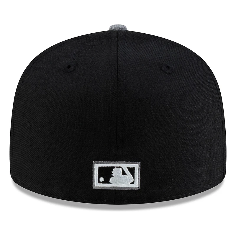 Seattle Mariners Black and Graphite Trident New Era 59FIFTY Fitted Hat