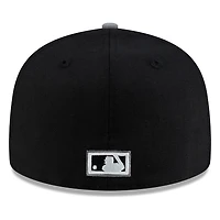 Seattle Mariners Black and Graphite Trident New Era 59FIFTY Fitted Hat