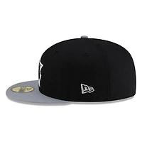 Seattle Mariners Black and Graphite Trident New Era 59FIFTY Fitted Hat