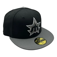 Seattle Mariners Black and Graphite Trident New Era 59FIFTY Fitted Hat