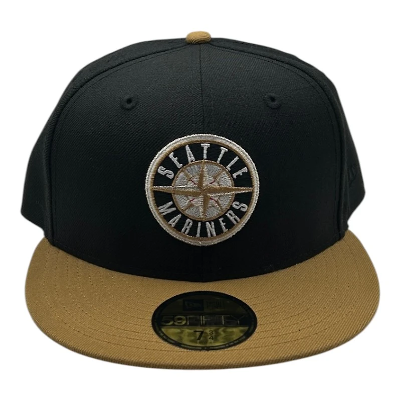 Seattle Mariners Black and Bronze New Era 59FIFTY Fitted Hat