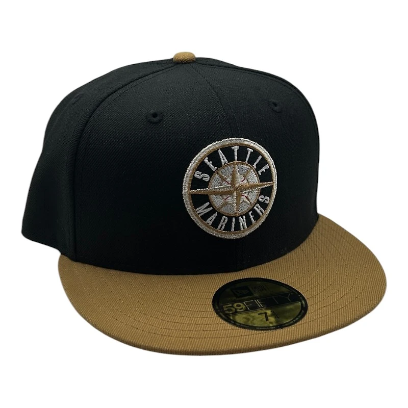 Seattle Mariners Black and Bronze New Era 59FIFTY Fitted Hat