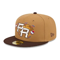 Puerto Rico Light Bronze and Burnt Wood "Salsa" 2026 World Baseball Classic WBC New Era 59FIFTY Fitted Hat