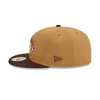 Puerto Rico Light Bronze and Burnt Wood "Salsa" 2026 World Baseball Classic WBC New Era 59FIFTY Fitted Hat