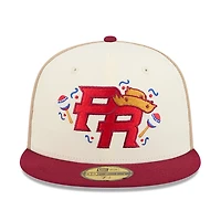 Puerto Rico Light Beige and Red "Salsa" 2026 World Baseball Classic WBC New Era 59FIFTY Fitted Hat
