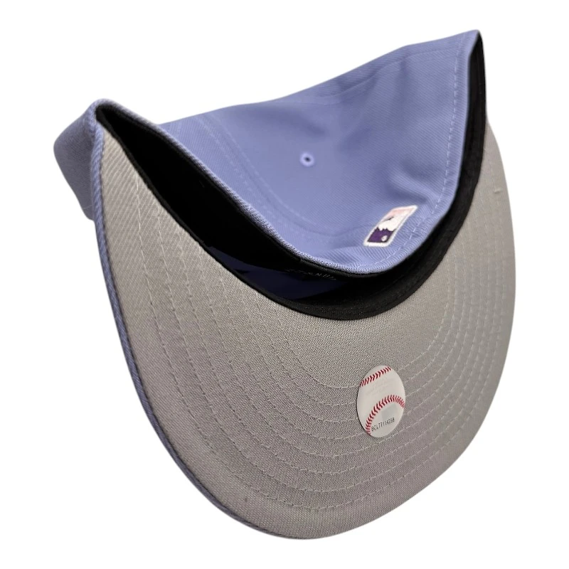 Toronto Blue Jays Lavender 2025 World Series Patch Gray UV New Era 59FIFTY Fitted Hat