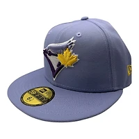 Toronto Blue Jays Lavender 2025 World Series Patch Gray UV New Era 59FIFTY Fitted Hat