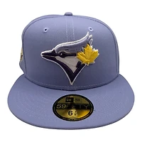 Toronto Blue Jays Lavender 2025 World Series Patch Gray UV New Era 59FIFTY Fitted Hat