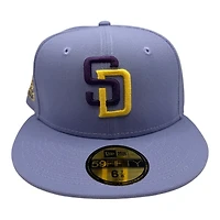 San Diego Padres Lavender 25 Years Patch Gray UV New Era 59FIFTY Fitted Hat