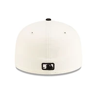 San Diego Padres Chrome and Black 2Tone Gray UV New Era 59FIFTY Fitted Hat