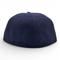 Denver Nuggets Oceanside Blue Leon the Lab Christmas Day Snowflake Grey UV New Era 59FIFTY Fitted Hat