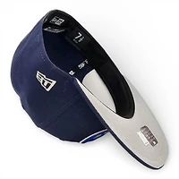 Denver Nuggets Oceanside Blue Leon the Lab Christmas Day Snowflake Grey UV New Era 59FIFTY Fitted Hat