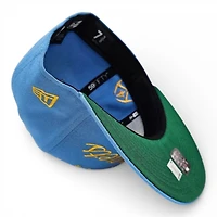 Denver Nuggets Radiant Blue Leon the Lab City Pick Axe Patch Green UV New Era 59FIFTY Fitted Hat