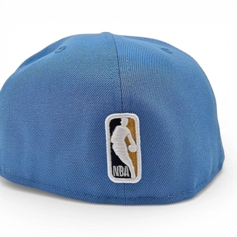 Denver Nuggets Radiant Blue Leon the Lab City Pick Axe Patch Green UV New Era 59FIFTY Fitted Hat