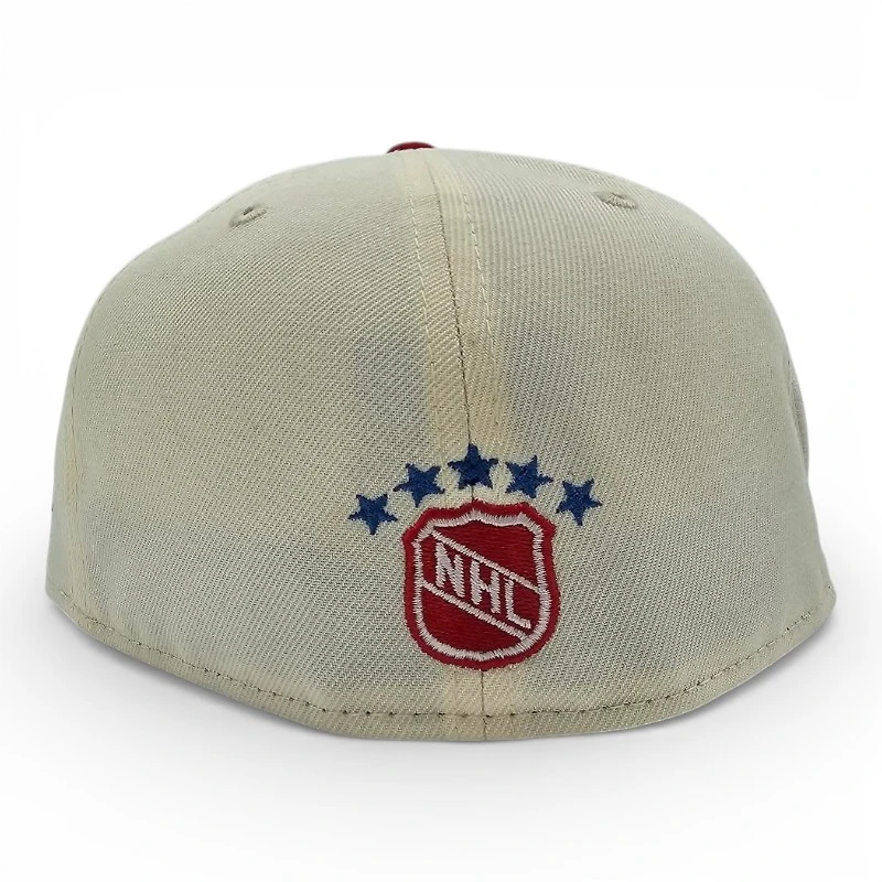 Quebec Nordiques Chrome Air Force Blue Leon the Lab Established 1979 Patch Grey UV New Era 59FIFTY Fitted Hat