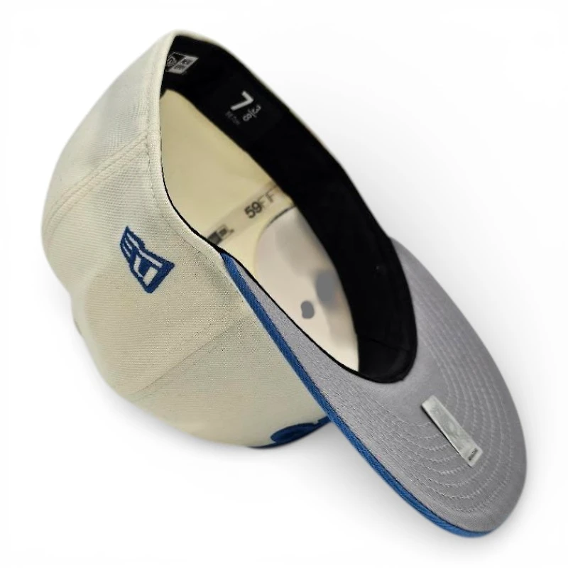 Quebec Nordiques Chrome Air Force Blue Leon the Lab Established 1979 Patch Grey UV New Era 59FIFTY Fitted Hat