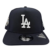 Los Angeles Dodgers Navy Back to Back Champions Patch Grey UV New Era 9FIFTY A-Frame Snapback Hat