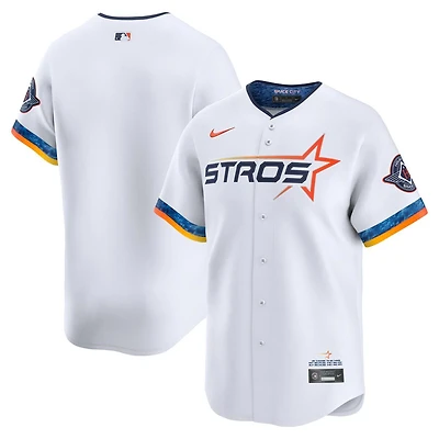 Houston Astros Blank White City Connect Nike Limited Player Jersey