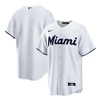 Miami Marlins Blank White Home Nike Replica Jersey