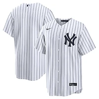 New York Yankees Blank White Pinstripe Home Nike Replica Jersey