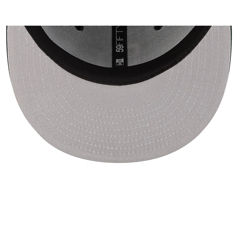 San Diego Padres Dark Green with White Logo Gray UV New Era 59FIFTY Fitted Hat