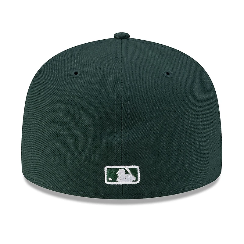 San Diego Padres Dark Green with White Logo Gray UV New Era 59FIFTY Fitted Hat