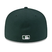 San Diego Padres Dark Green with White Logo Gray UV New Era 59FIFTY Fitted Hat