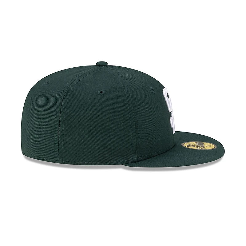 San Diego Padres Dark Green with White Logo Gray UV New Era 59FIFTY Fitted Hat